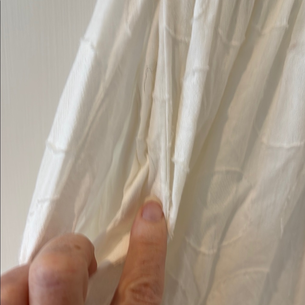 Greylin White Buttoned Ruffled Mini Sundress - Picture 6 of 7
